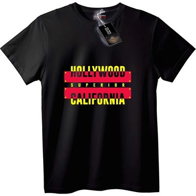 NOONEBRAND Тениска Hollywood Превъзходен California - 2XL, White