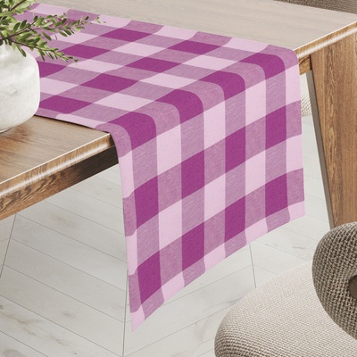 Biante bavlna behúň Olivia OL-021 Fialová kocka veľká 20x120 cm