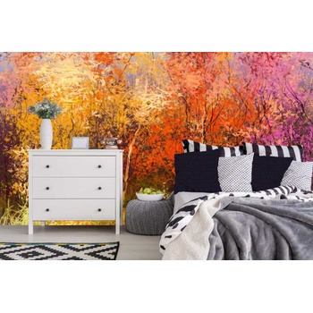 DIMEX ART s. r. o Самозалепваща се флизелинова фототапета картина - есенни дървета 375 x 250 см