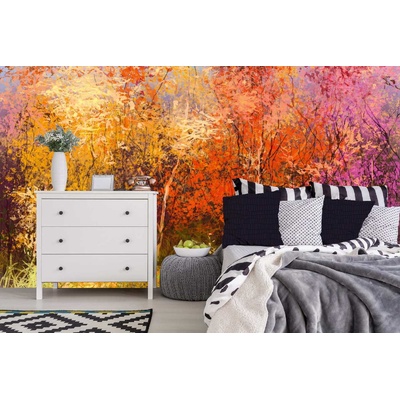 DIMEX ART Самозалепваща се флизелинова фототапета картина - есенни дървета 375 x 250 см