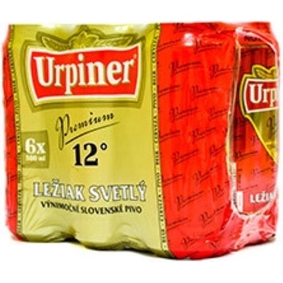 Urpiner pivo 12° 6 x 0,5 l (plech)