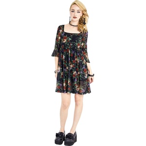 JAWBREAKER дамска рокля JAWBREAKER - Skull In Roses - Multi - DRA 10150