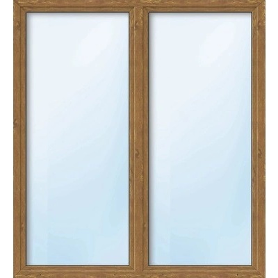 Aron Basic dvojkrídlové so štulpom ESG biele/zlatý dub 1600 x 2100 mm