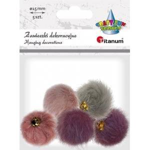 TITANUM Craft-Fun Series pompons (24BR0201-1#, 7#, 4#)