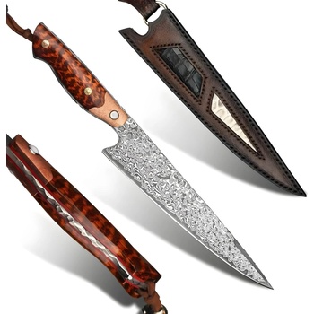 HARAHU Дамаски кухненски нож harahu ta-26677 - Кафяв kp26677 (ta-26677)