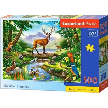 Castorland Woodland Harmony 300 pcs Пъзел 300 броя Животни (342939) (342939)