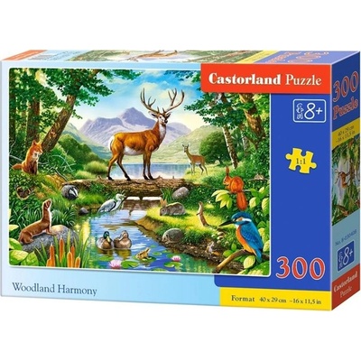Castorland Woodland Harmony 300 pcs Пъзел 300 броя Животни (342939)