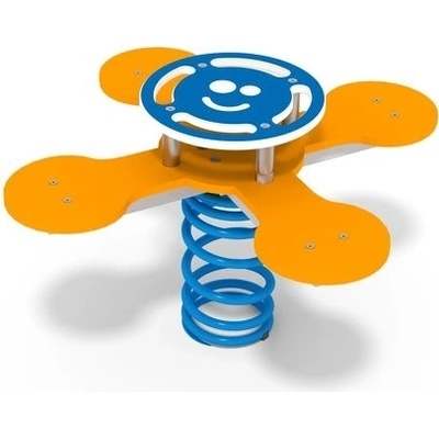 PlaygRound System pružinová pre štyri děti Smajlík 15229