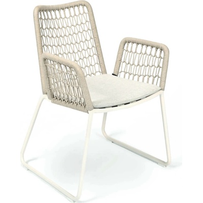 Fischer Möbel Záhradná stolička WING light 2763WS, biela