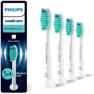 Резервна глава за електрическа четка Philips Sonicare C1 ProResults HX6014/87 4 бр. бяло (HX6014/87)