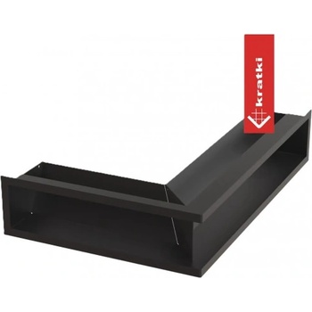 Kratki Ъглова решетка за камина Kratki LUFT 40х60х12 см - Дясна (Luft 40x60x12 right)