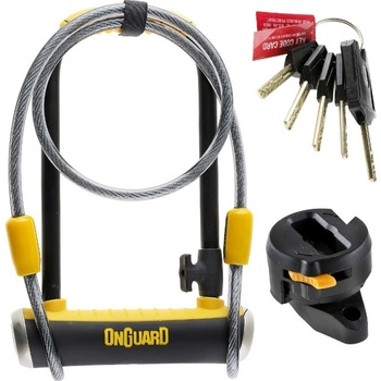 OnGuard U-PitBull Mini LS 8007DT 90/240/14 mm čierny/žltý