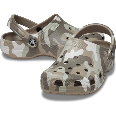 Crocs Classic Printed Camo Clog Mushroom Multi