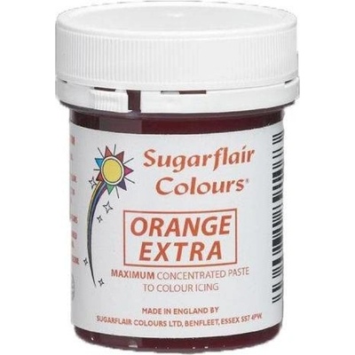 Sugarflair Gélová farba extra oranžová 42g