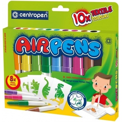 Centropen Foukací fixy na textil sada 10 ks 1539/10