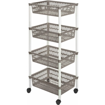 Heidrun Regálek pojízdný 4 košíky GUAPISSIMO zelený – Zboží Mobilmania