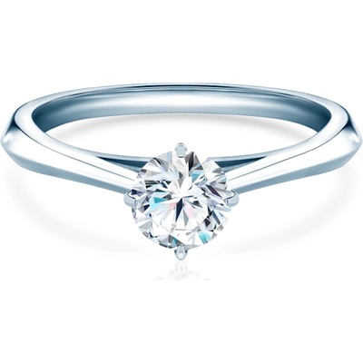 SAVICKI Годежен пръстен The Light: бяло злато, лабораторен диамант