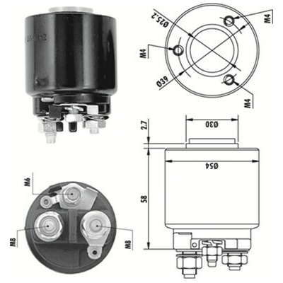 Elektromagnetický spínač pre żtartér MAGNETI MARELLI 940113050140