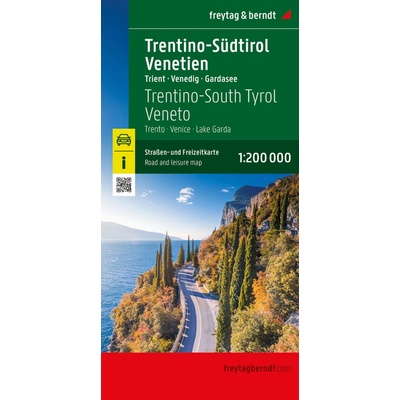 Trentino- Južné Tirolsko- Benátsko 1: 200 000 Freytag&Berndt