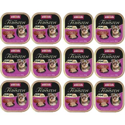 Animonda Vom Feinsten Junior Mini hydina jeleň a brusnice 12 x 100 g