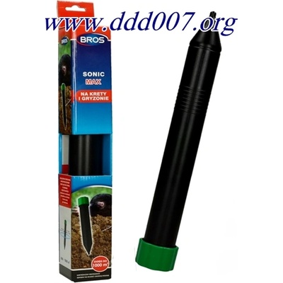 Bros - Полша Bros Sonic MAX - Уред против къртици и сляпо куче | До 1000 м2 защита