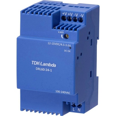 TDK-Lambda DRL60-12-1 síťový zdroj na DIN lištu 12 V 4.5 A 54 W Obsah 1 ks