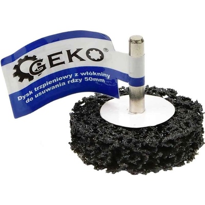 Brúsny kotúč so stopkou na odstraňovanie hrdze, farby z dreva a železa, 50x15 mm, GEKO