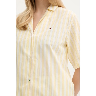 Tommy Hilfiger Памучно горнище на пижама Tommy Hilfiger (UW0UW05946)