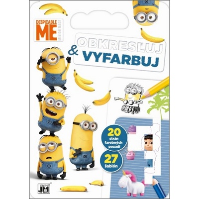 Obkresľuj a vyfarbuj Mimoni