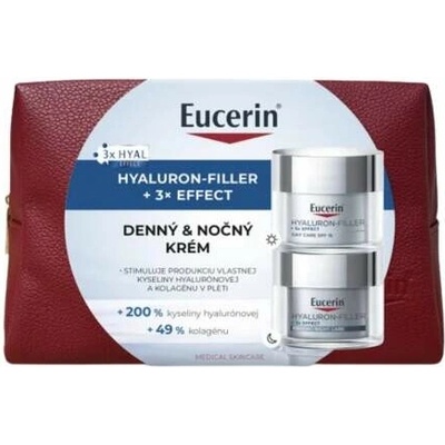 Eucerin Hyaluron Filler 3x effect hyal denný krém + nočný krém 50 ml