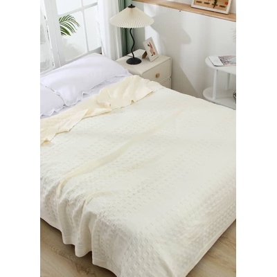 Takoy Prehoz na posteľ 200x230 vaflové piké ecru -HT-00193 | 200 x 230 cm
