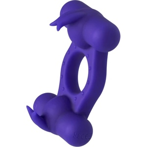 CalExotics Вибриращ пръстен с два стимулатора Triple Orgasm Enhancer