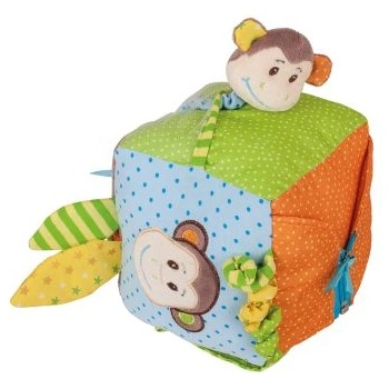 Bigjigs Toys - Магически цветен куб с маймунка (BB523)