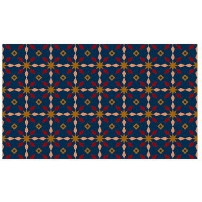 Déco Design Imperial Snowstar modrá 150 x 90 cm