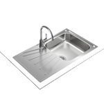 Teka Кухненска мивка TEKA, Starbright 50 E-XP 1B 1D (Starbright 50 E-XP 1B 1D) Мивка за вграждане