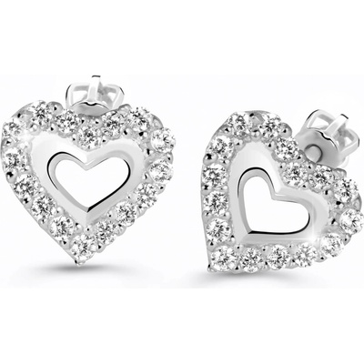 Cutie Jewellery Srdiečkové náušnice Z60213-30-10-X-2