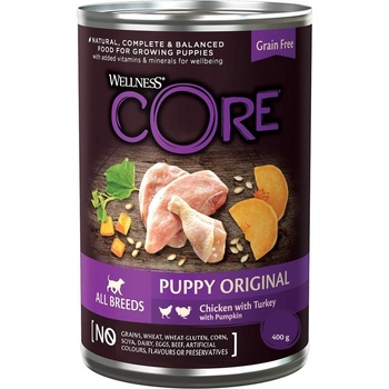 Wellness Core Dog Puppy kura & morka 400 g