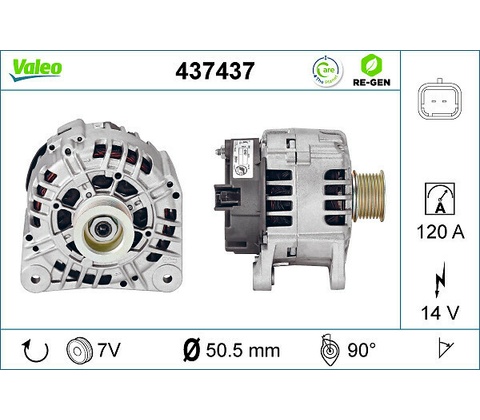 Alternátor VALEO 437437