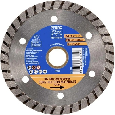 Pferd diamantový rezný kotúč 100 x 20 mm 68300036