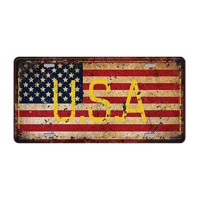 Ceduľa značka vlajka USA