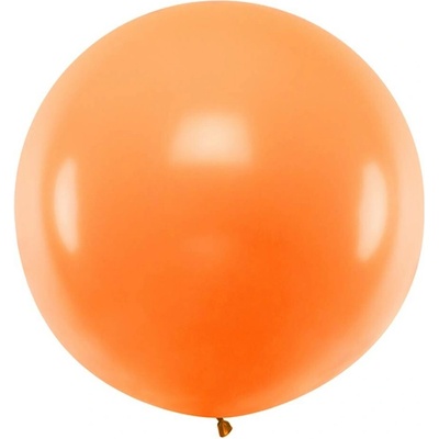PartyDeco Nafukovací balón Jumbo 1m kulatý oranžová