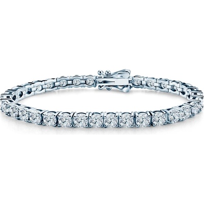 SAVICKI Тенис гривна Luminy 4, 1 мм: сребърна, moисанити