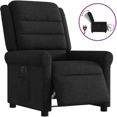 vidaXL 3303296 Elektrické polohovací černé textil