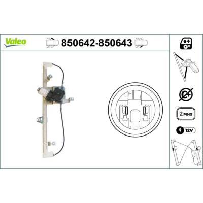 Zvedací zařízení oken VALEO 850643