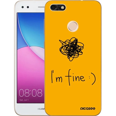 Púzdro Picasee silikónové Huawei P9 Lite Mini - I am fine čiré