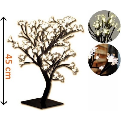 Nexos 1129 Dekoratívne LED osvetlenie - strom s kvetmi, teple biele