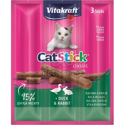 Vitakraft Cat Stick Classic - патица и заек 3 бр