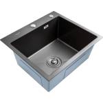 Böhm Кухненска мивка BOHM Home BH5045B, антрацит, 500 × 450 × 220 мм (18430) Мивка за вграждане
