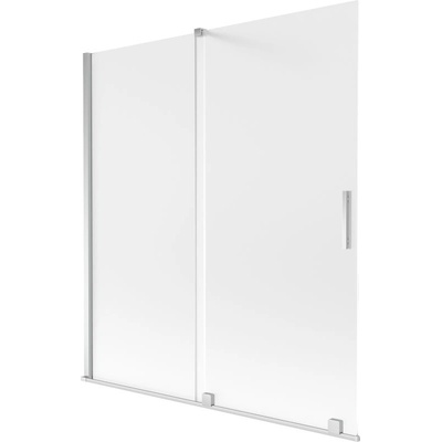Mexen Velar двукрилен плъзгащ се параван за вана 150 x 150 cm, матирано стъкло, хром - 896-150-000-31-01 (896-150-000-31-01)