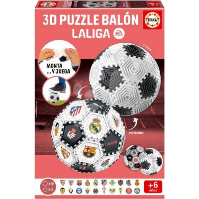 Educa 3D puzzle Build&Play futbalová lopta La Liga 32 ks